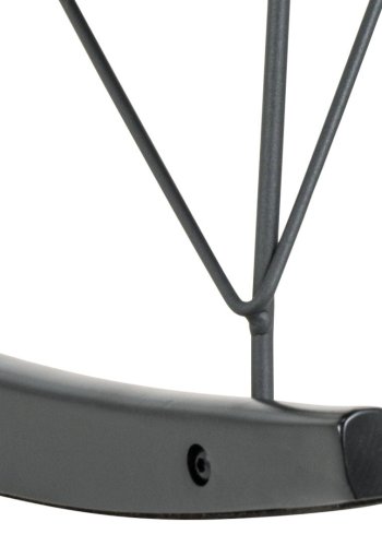 ACT NORDIC Kelsey gyngestol, Orson stof grbrun 60, slde Stel mat sort NC lak bg og mat sort ru pulverlakeret stl med lynls