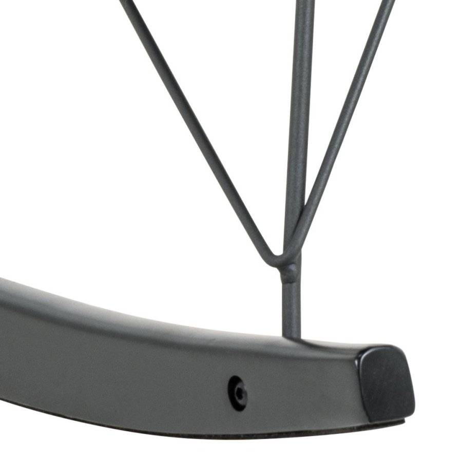 ACT NORDIC Kelsey gyngestol, Orson stof grbrun 60, slde Stel mat sort NC lak bg og mat sort ru pulverlakeret stl med lynls