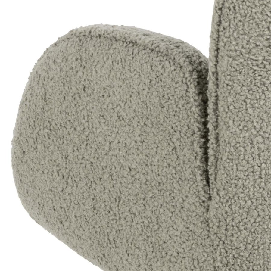 ACT NORDIC Kelsey gyngestol, Orson stof grbrun 60, slde Stel mat sort NC lak bg og mat sort ru pulverlakeret stl med lynls