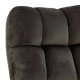 ACT NORDIC Paris hvilestol, Vic stof grbrun 73AC, 4-stjernet Stel mat sort ru pulverlakeret stl med drejefunktion, firkantet syning og lynls, 73x76x89 cm