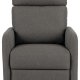 ACT NORDIC Mikkeli recliner, Sawana stof gr 5, Stel mat sort pulverlakeret stl med drejefunktion, manuel udlser, posefjedre og rocking funktion, 67x93.5x99 cm