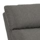 ACT NORDIC Mikkeli recliner, Sawana stof gr 5, Stel mat sort pulverlakeret stl med drejefunktion, manuel udlser, posefjedre og rocking funktion, 67x93.5x99 cm