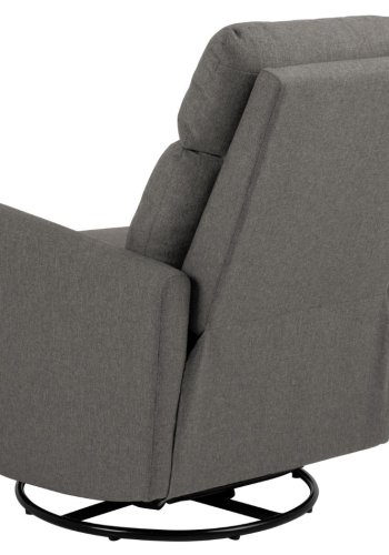 ACT NORDIC Mikkeli recliner, Sawana stof gr 5, Stel mat sort pulverlakeret stl med drejefunktion, manuel udlser, posefjedre og rocking funktion, 67x93.5x99 cm