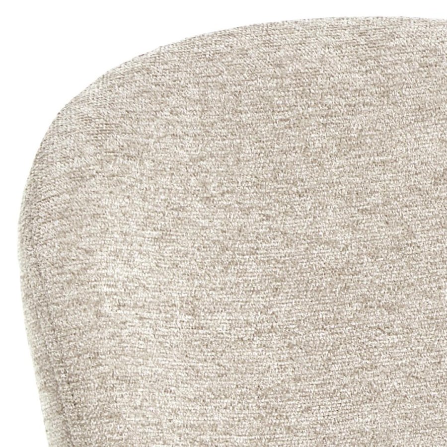 ACT NORDIC Esra spisebordsstol, Apia stof beige 453, Stel mat sort ru pulverlakeret stl med lynls, kasse 2 stk, kasse 3 af 3