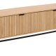 ACT NORDIC Jaipur TV bord, Top, Ramme og 3 Dr eg ru melamin, Stel mat sort ru pulverlakeret stl, 176.4x40x45 cm