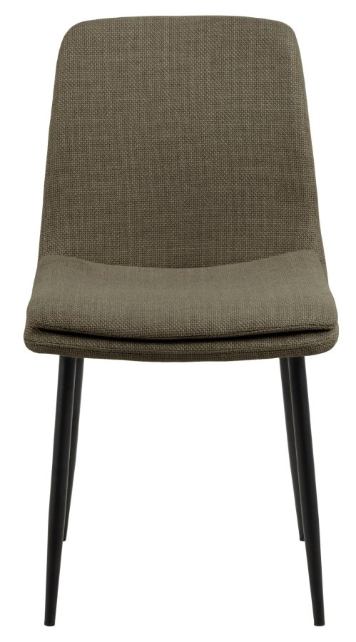 ACT NORDIC Becca spisebordsstol, Basel stof grn 77, Stel mat sort ru pulverlakeret stl, kasse 4 stk