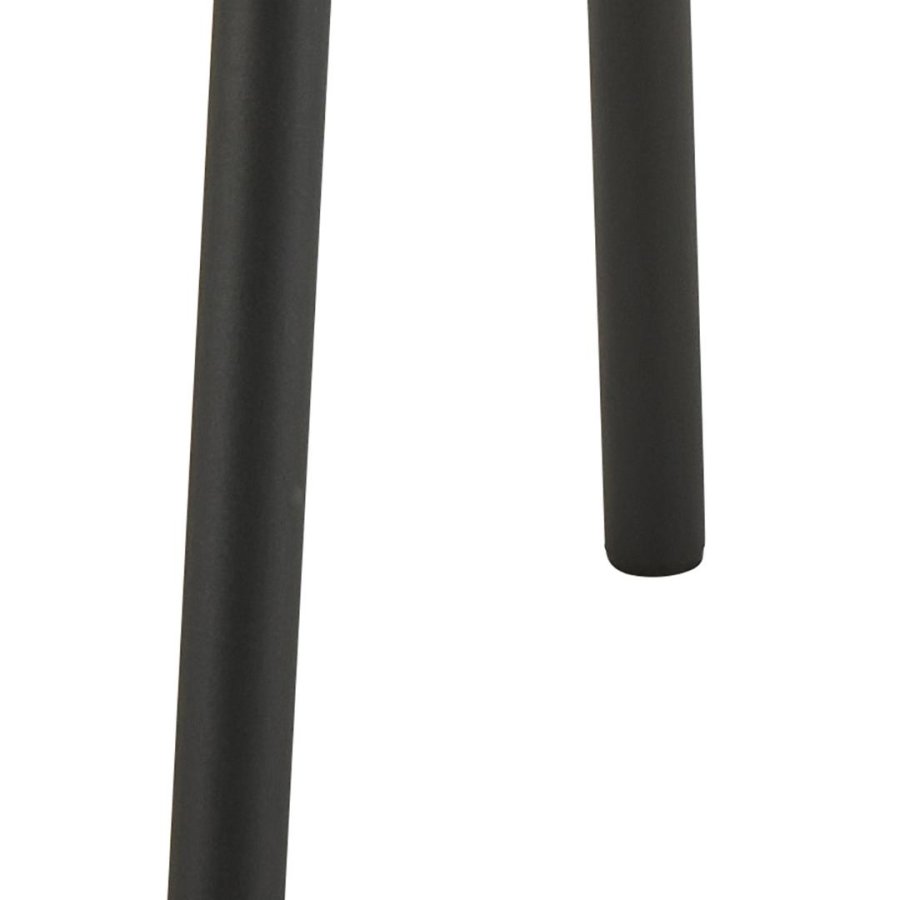 ACT NORDIC Cliff spisebordsstol, Caso stof antracit 17, Stel mat sort ru pulverlakeret stl med lynls, kasse 2 stk