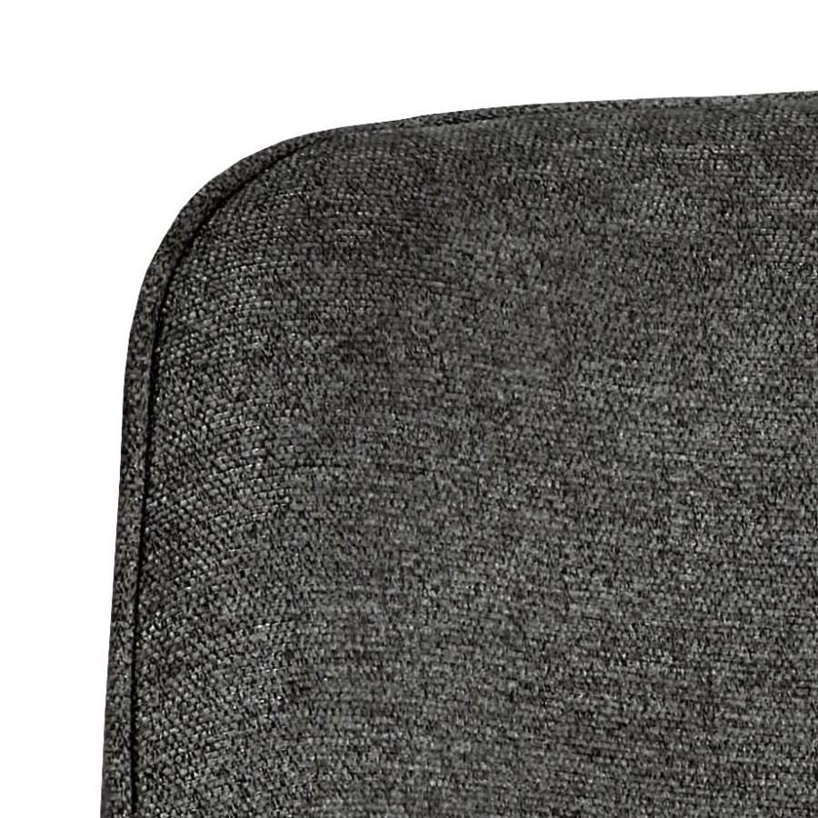 ACT NORDIC Carlton spisebordsstol, Apia stof mrkegr 458, 4-stjernet Stel mat sort ru pulverlakeret stl med drejefunktion og posefjedre, kasse 2 stk