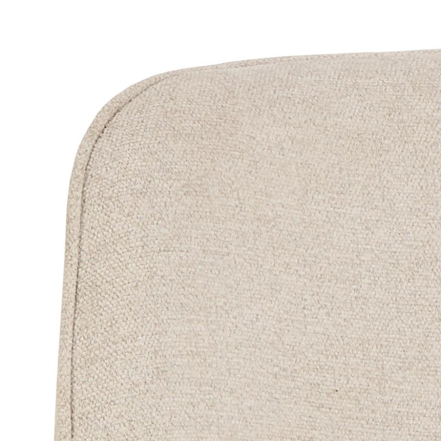 ACT NORDIC Carlton spisebordsstol, Apia stof beige 453, 4-stjernet Stel mat sort ru pulverlakeret stl med drejefunktion og posefjedre, kasse 2 stk