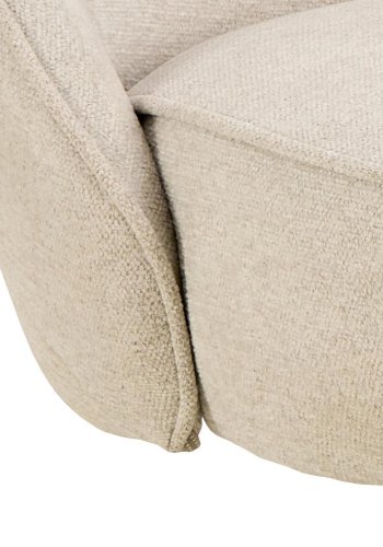 ACT NORDIC Carlton spisebordsstol, Apia stof beige 453, 4-stjernet Stel mat sort ru pulverlakeret stl med drejefunktion og posefjedre, kasse 2 stk