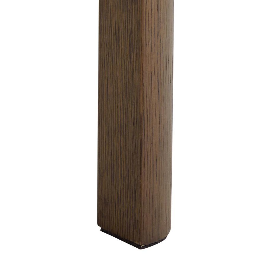 ACT NORDIC Southampton firkantet hjrnebord, Top creme poleret keramik, Skuffe og Stel rg NC lak egefiner med organisk kant og skjult opbevaring, 45x45x45 cm