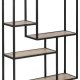 ACT NORDIC Seaford vghylde, m. 3 hylder - natur sonoma papir eg og sort metal (91x75)