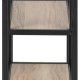 ACT NORDIC Seaford vghylde, m. 3 hylder - natur sonoma papir eg og sort metal (91x75)