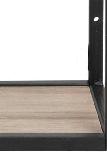 ACT NORDIC Seaford vghylde, m. 3 hylder - natur sonoma papir eg og sort metal (91x75)