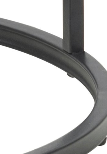 ACT NORDIC Seaford hjrnebord, rund - natur vild eg papir og sort metal (40)