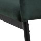 ACT NORDIC Demina spisebordsstol - mrkegrn polyester og sort metal