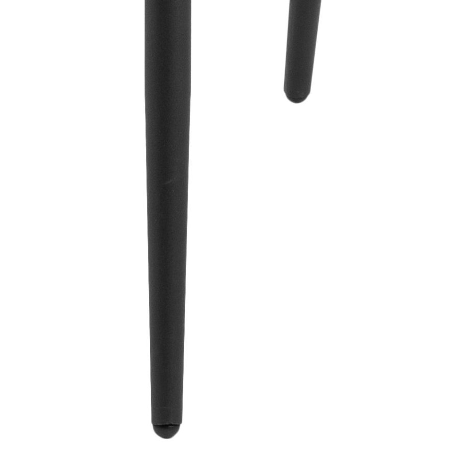 ACT NORDIC Brooke spisebordsstol, m. armln - mrkegr polyester og sort metal