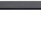 ACT NORDIC Brentford spisebord, rektangulr - sort Fairbanks keramik og sort metal (200x90)