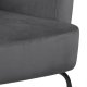 ACT NORDIC Melissa loungestol, m. armln - mrkegr polyester og sort metal