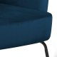 ACT NORDIC Melissa loungestol, m. armln - marinebl polyester og sort metal