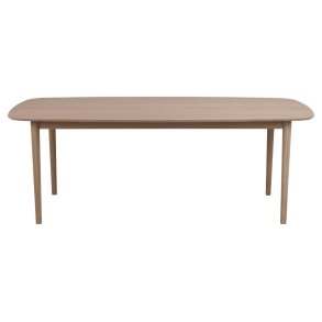 ACT NORDIC Aston spisebord, m. udtrk - hvidpigmenteret egefiner og eg (210x100)