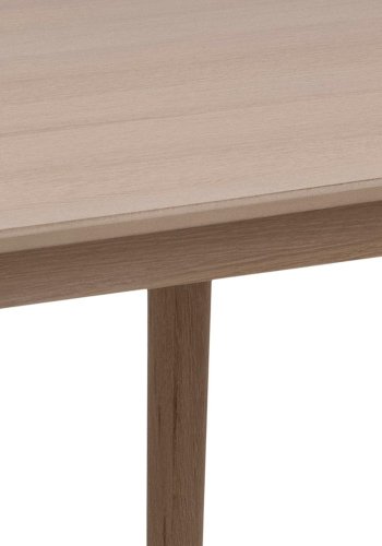 ACT NORDIC Aston spisebord, m. udtrk - hvidpigmenteret egefiner og eg (210x100)