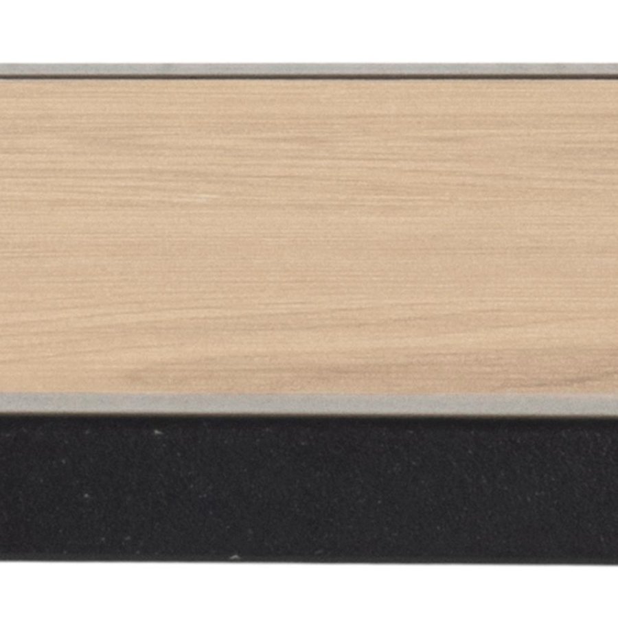 ACT NORDIC Seaford knagerkke, m. 7 knager og hylde - natur vild eg papir og sort metal 