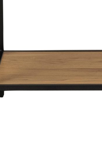 ACT NORDIC Seaford garderobestativ, m. bjlestang og 2 hylder - natur vild eg papir og sort metal