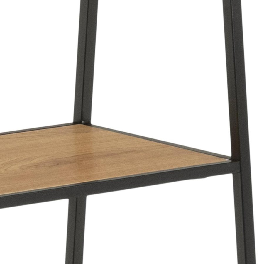 ACT NORDIC Seaford garderobestativ, m. bjlestang og 2 hylder - natur vild eg papir og sort metal