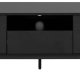 ACT NORDIC Seaford TV-bord, m. 2 lger og 1 skuffe - sort ask melamin/MDF/metal (140x40)