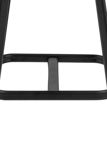 ACT NORDIC I_Oregon counterstol, m. rygln og fodsttte - cognac retro PU sort metal