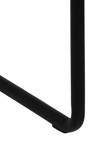 ACT NORDIC Xenia bnk, rektangulr - mrkegr stof og sort metal (95x38)