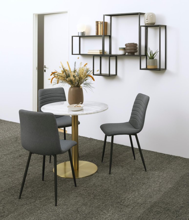 ACT NORDIC Geelong vghylde, m. 2 hylder - sort metal (60x60)