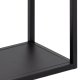 ACT NORDIC Geelong vghylde, m. 2 hylder - sort metal (60x60)