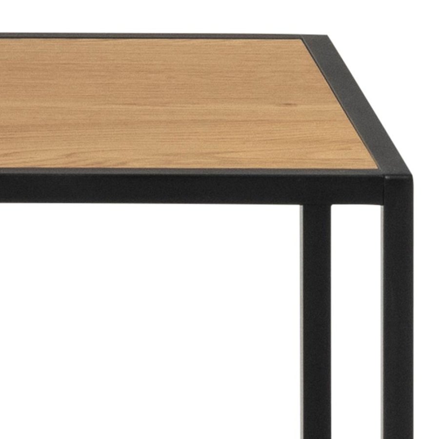 ACT NORDIC Seaford reol, m. 4 hylder - natur vild eg papir og sort metal