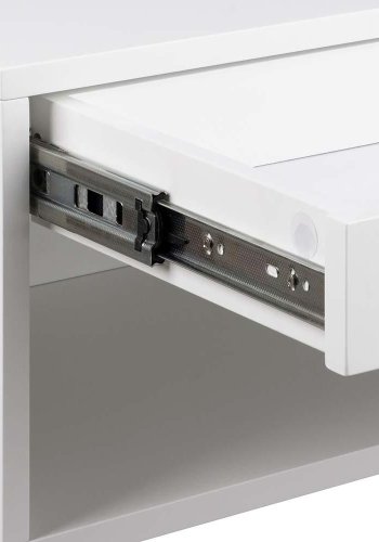 ACT NORDIC Cholet vghngt natbord, m. 1 hylde og 1 skuffe - hvid MDF (50x35)