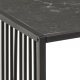 ACT NORDIC Strington sofabord, rektangulr - sort marmormelamin/rgfarvet glas og sort metal (120x60