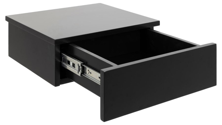 ACT NORDIC Avignon vghngt natbord, m. 1 skuffe - sort MDF (37x32)