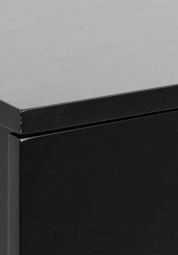 ACT NORDIC Avignon vghngt natbord, m. 1 skuffe - sort MDF (37x32)