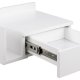 ACT NORDIC Ashlan vghngt natbord, m. 1 hylde og 1 skuffe, vendbar - hvid MDF (40x32)