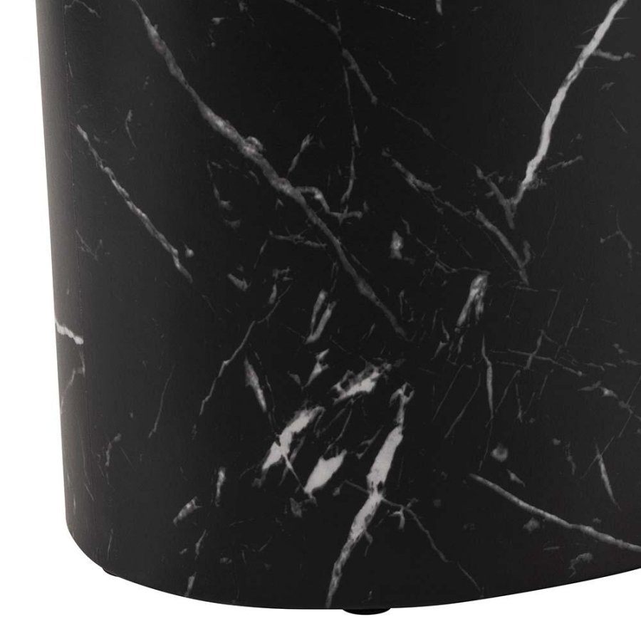 ACT NORDIC Mice sofabord, oval - sort Marquina marmorpapir (s�t af 2)