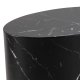 ACT NORDIC Mice sofabord, oval - sort Marquina marmorpapir (s�t af 2)