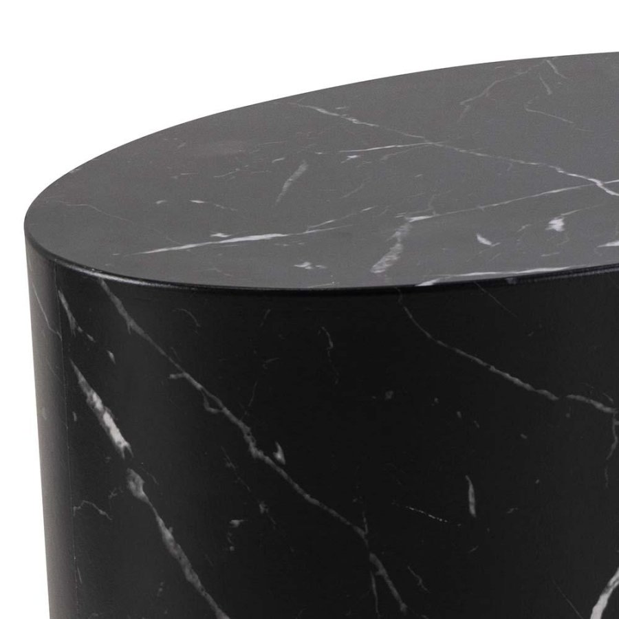 ACT NORDIC Mice sofabord, oval - sort Marquina marmorpapir (s�t af 2)