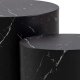 ACT NORDIC Mice sofabord, oval - sort Marquina marmorpapir (s�t af 2)