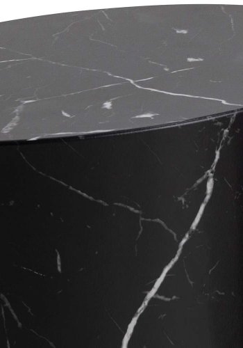 ACT NORDIC Mice sofabord, oval - sort Marquina marmorpapir (s�t af 2)