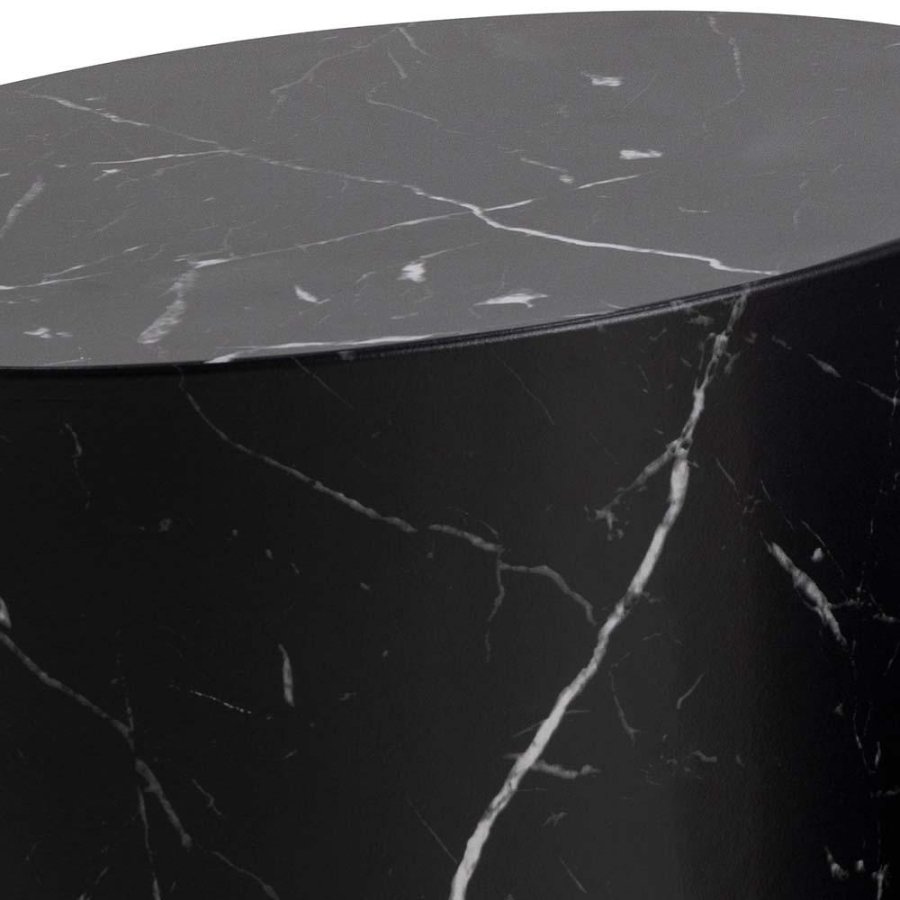 ACT NORDIC Mice sofabord, oval - sort Marquina marmorpapir (s�t af 2)