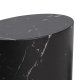ACT NORDIC Mice sofabord, oval - sort Marquina marmorpapir (s�t af 2)