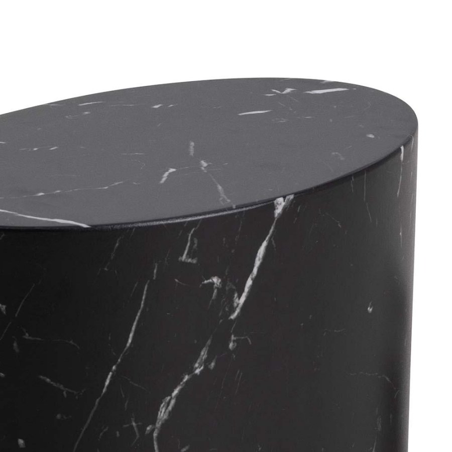 ACT NORDIC Mice sofabord, oval - sort Marquina marmorpapir (s�t af 2)
