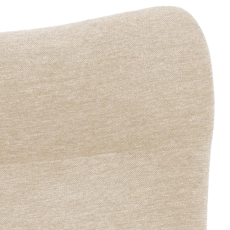 ACT NORDIC Talgarth recliner stol, m. fodskammel, manuel - creme stof og sort metal