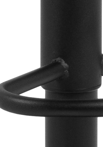 ACT NORDIC Lucy barstol, m. rygln, fodsttte, drejefunktion - mrkegr stof og sort egefiner/metal